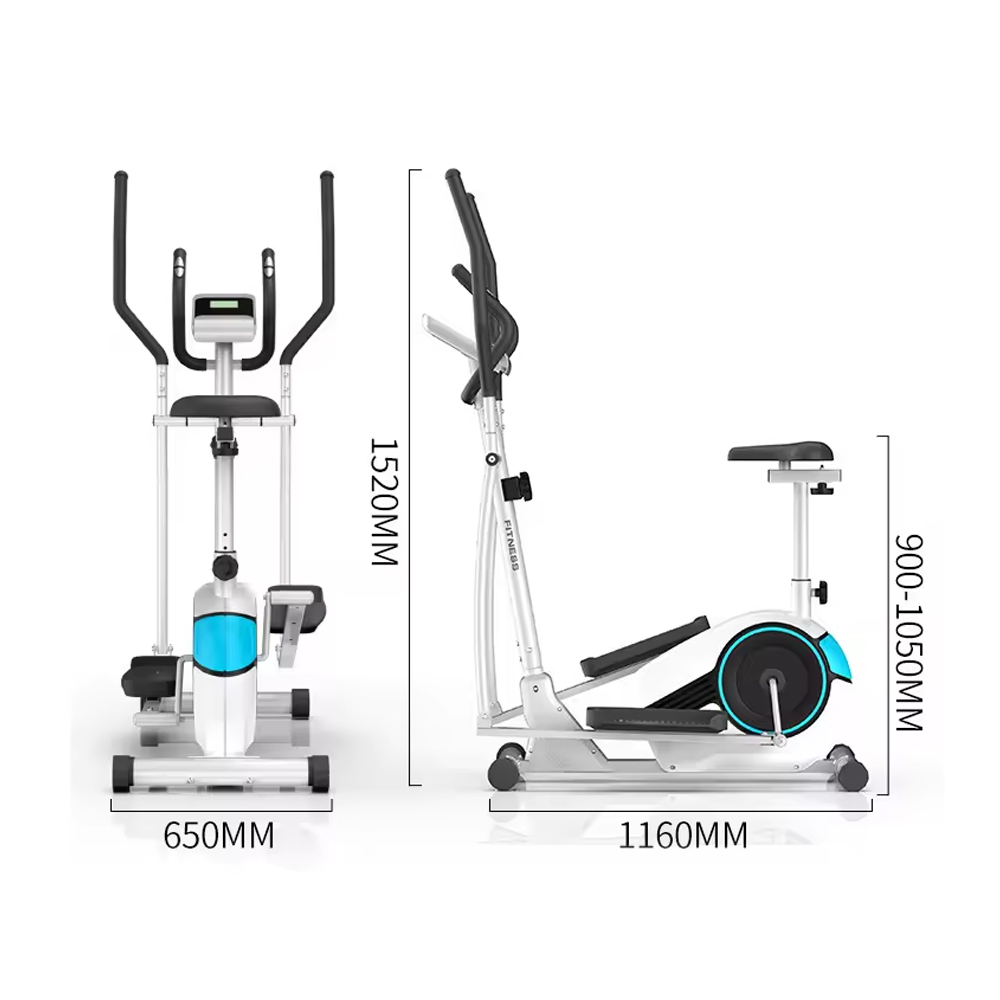 Home Gym Manual - Bicicleta Elíptica Manual de Acero con