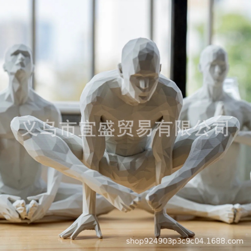 Home Gym Yoga Room - Estatuilla de hombre de Yoga, estatua