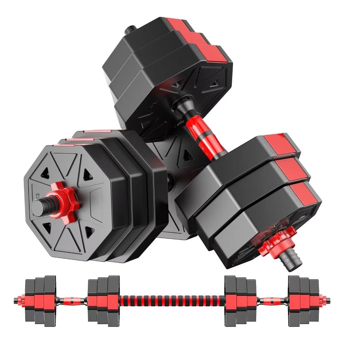Home Gym Kit For Men - Juego de ejercicios con mancuernas ajustables