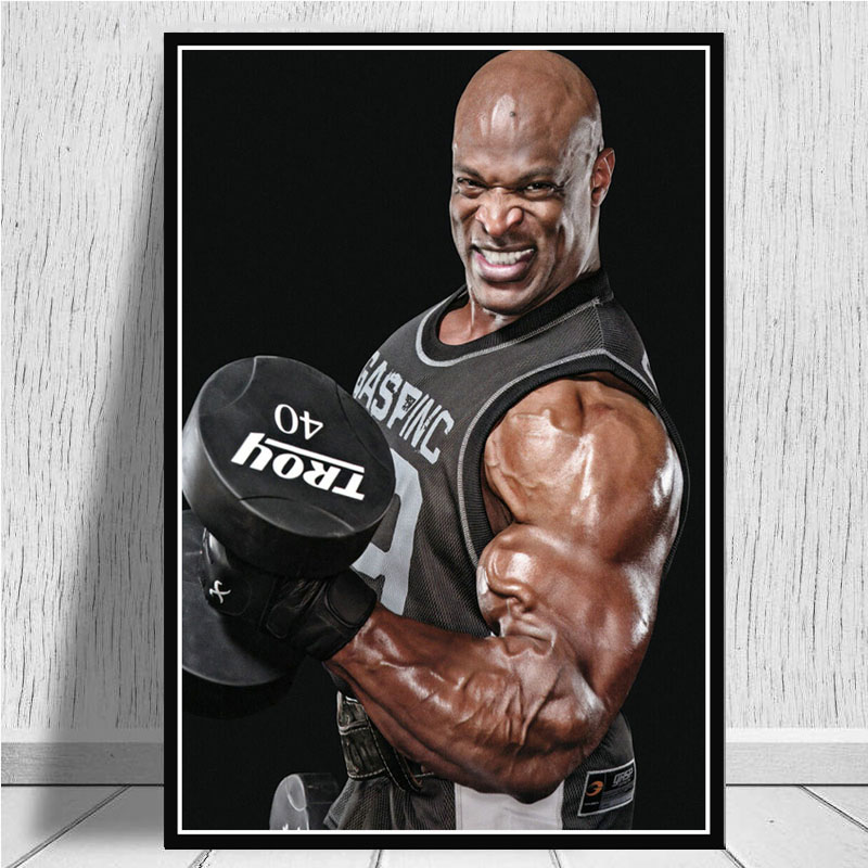 Home Gym York - Ronnie Coleman-pintura en lienzo al óleo