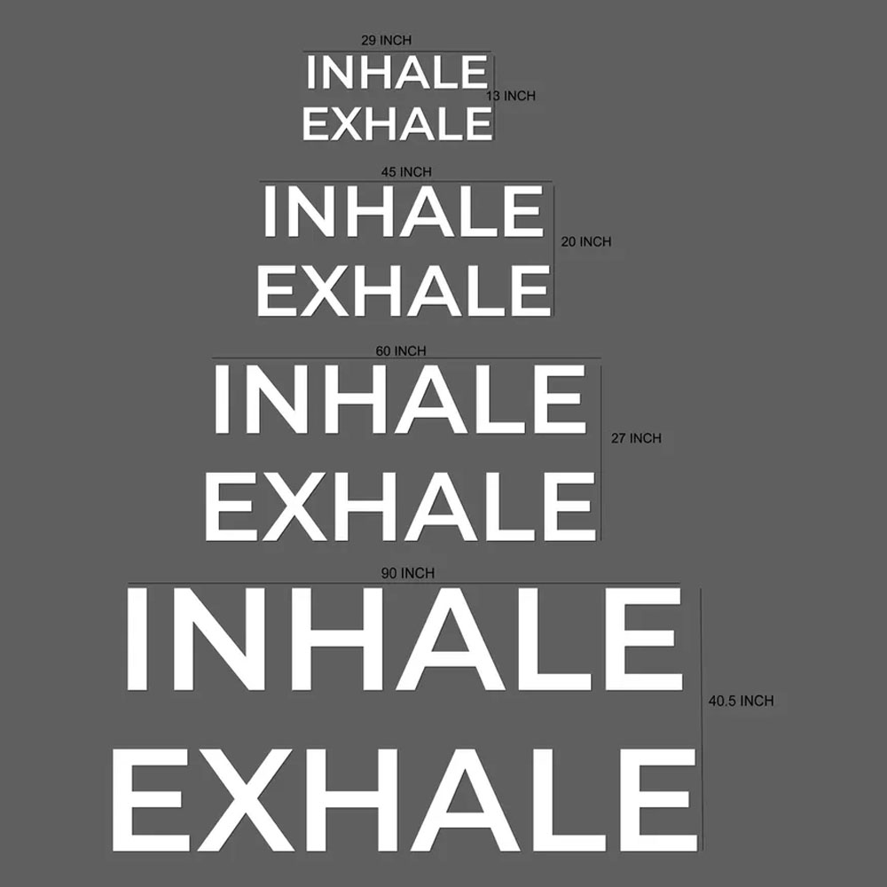 Letras Decorativas de Pared IN - Home Gym Yoga Room reseña y precio