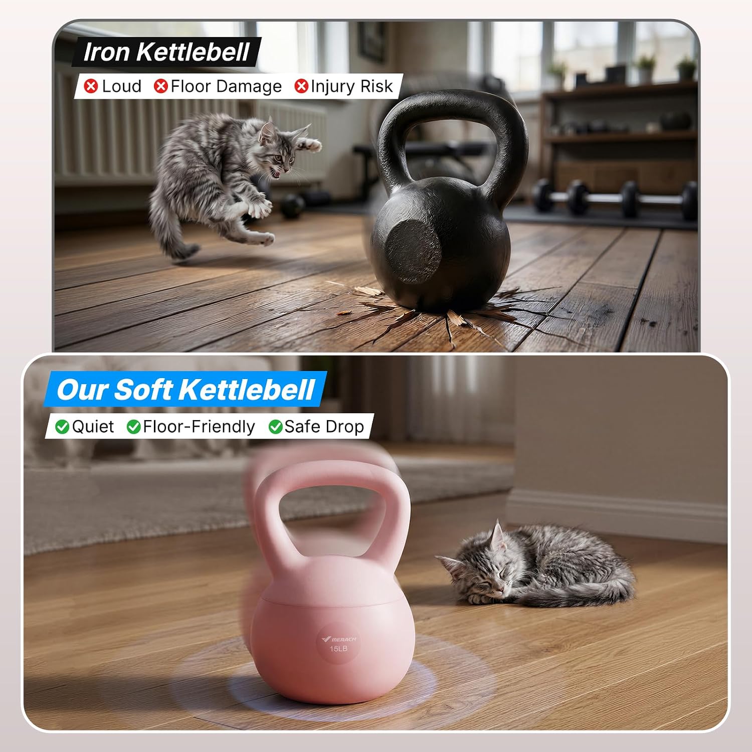 Kettlebell Suave con Mango Anc - Kettler Home Gym reseña y precio