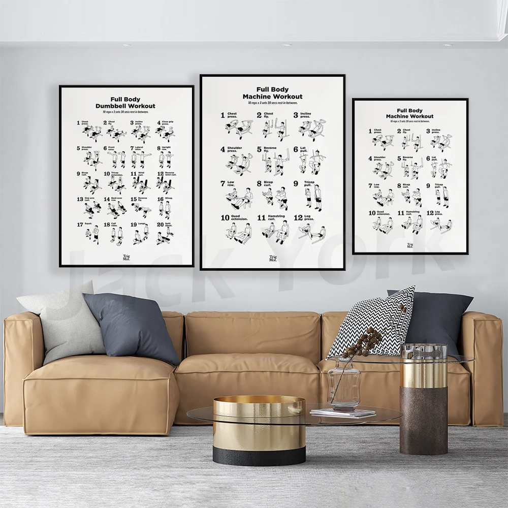 Póster de entrenamiento con ma - Home Gym York reseña y precio