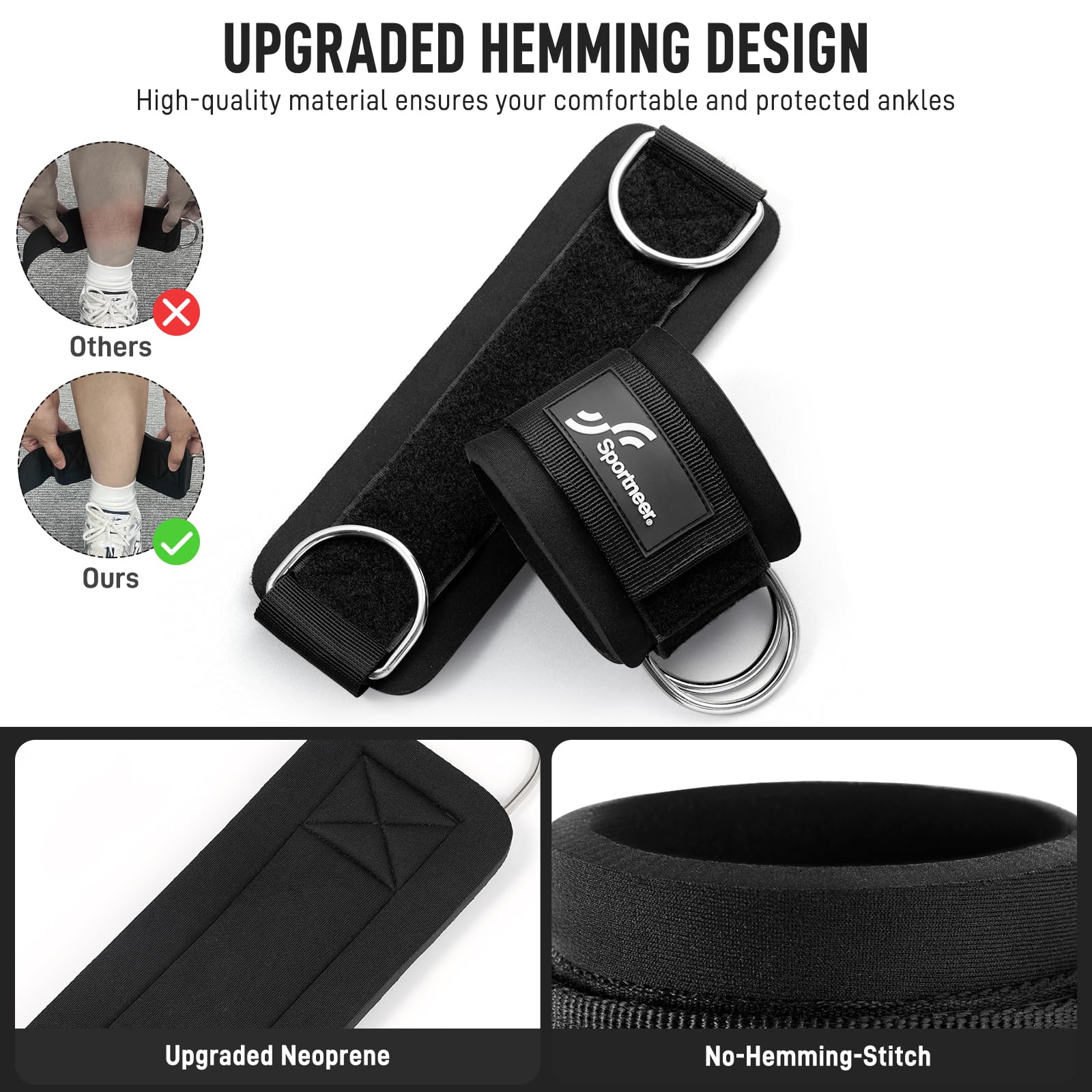 Sportneer Correas de tobillo a - Home Gym All In One reseña y precio