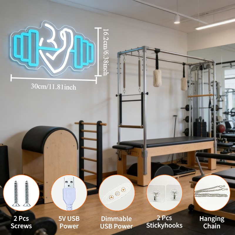 Letrero LED de Neón con Diseño - Home Gym Yoga Room reseña y precio