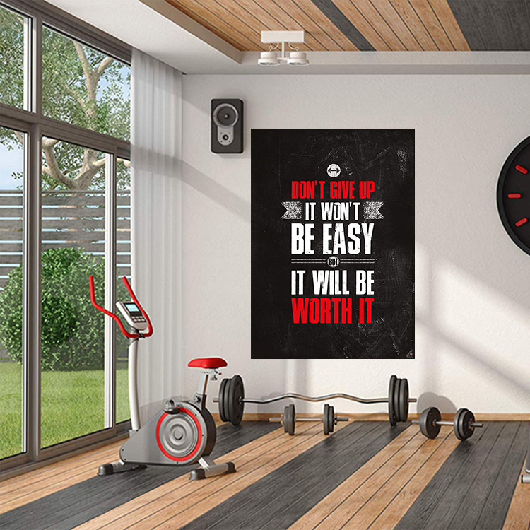 Pintura en lienzo con citas mo - Home Gym York reseña y precio