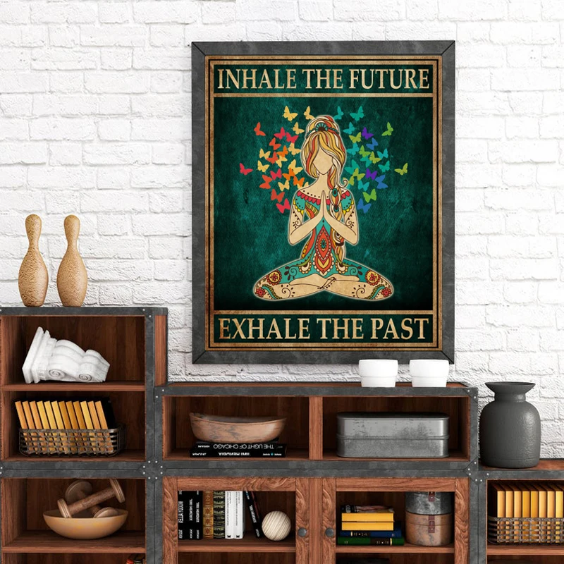 Pintura en lienzo Hippie Yoga  - Home Gym York reseña y precio