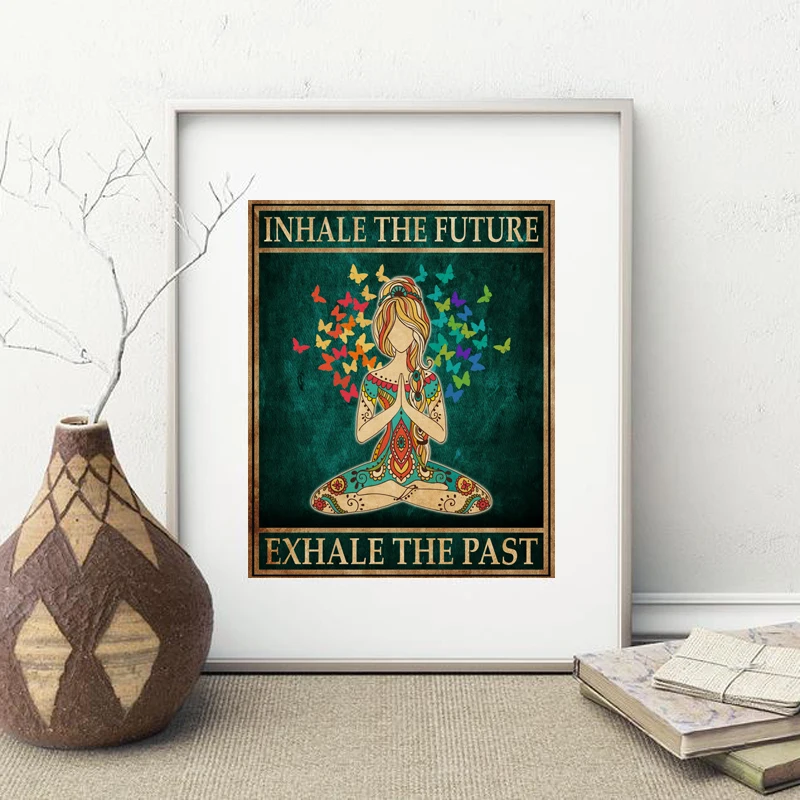 Pintura en lienzo Hippie Yoga  - Home Gym York reseña y precio